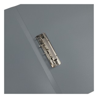 Папка с боковым зажимом СТАММ А4, 14мм, 500мкм, пластик, серая ММ-30666 Россия