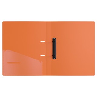 Папка на 2 кольцах Berlingo "Soft Touch Pro" A4, 24мм, 700мкм, D-кольца, с внутр. карманом, бирюзовая, внутр. оранжевая, софт-тач RB4_2D934 Китай