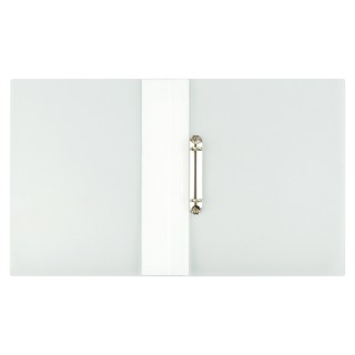 Папка на 2 кольцах СТАММ "Кристалл" А4, 25мм, 700мкм, пластик, бесцветная ММ-30749 Россия