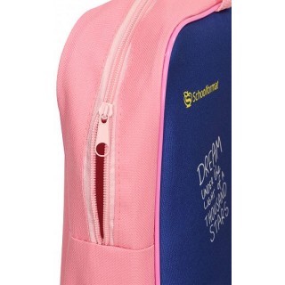 Папка д/труда с 2 ручками А4 широкая Schoolformat SHINE BRIGHT 350х265х60 мм синий полиэстер молния сверху д/девочек ПТРТМР-ШНБ -Россия