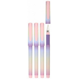 Ручка маслян. LOREX GRADIENT FUSION Double Soft синий 0,7 мм дизайн кругл. корп. ultra-soft touch грип игольчатый наконечник LXOPDS-GF Китай