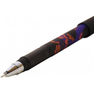 Ручка маслян. LOREX BLESSED Double Soft синий 0,7 мм дизайн кругл. корп. ultra-soft touch грип игольчатый наконечник LXOPDS-BL Китай