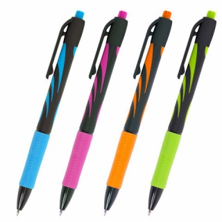 Ручка шариковая автоматическая BRAUBERG ULTRA-RT NEON, СИНЯЯ, 0,7 мм, линия 0,35 мм, 143932, Китай