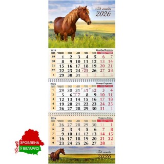 Календарь настенный на 3 спирали (люверс) Арт. 22С623 ТП, Беларусь