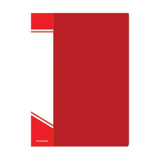 Папка с файлами INFORMAT А4 10 файлов красн. пластик 500 карман д/маркир.этикет. NP0142-10R, Россия