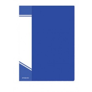 Папка с файлами INFORMAT А4 10 файлов синий пластик 500 карман д/маркир.этикет. NP0142-10B, Россия