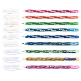 Ручка шарик. Linc CANDY Glow синий 0,7 мм ассорти кругл. корп. игольчатый наконечник 7008LN, Индия