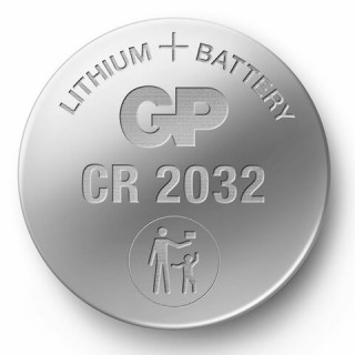 Батарейки литиевые GP Lithium CR2032 "таблетки, дисковые, кнопочные" КОМПЛЕКТ 20 шт., блистер, CR2032-2CRU20, Китай