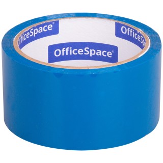 Клейкая лента упаковочная OfficeSpace, 48мм*40м, 45мкм, синяя, ШК КЛ_6290, Россия