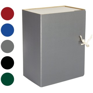 Короб архивный с завязками OfficeSpace разборный, БВ, 120мм, ассорти, клапан картон, до 1000л 255991, Россия