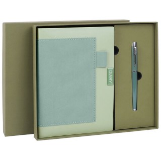 Ежедневник в наборе с ручкой А5, 144x210 мм, BRAUBERG 