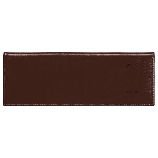 Планинг датированный 2026г., 64л., 330*140мм, кожзам, Berlingo "xGold", коричн, зол.срез DP6_81643, Китай