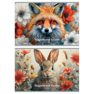 Альбом для рисования 40л., А4, на склейке BG "Великолепные животные", 120г/м2 АР4скл40 62617, Россия