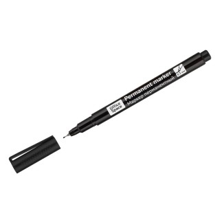Маркер перманентный OfficeSpace черный, тонкий металл. наконечник, 0,5мм PMET_66008, Китай