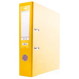 Папка-регистратор Deli, А4, 75мм, ПВХ, 1,8мм, желтая F81875Y, Китай