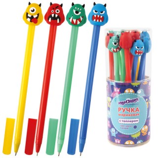 Ручка с топпером шариковая ЮНЛАНДИЯ 