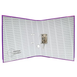 Регистратор А4, 50 мм, ПВХ, фиолетовый, WORPSON, Китай