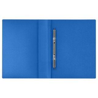 Папка c пружинным скоросшивателем СТАММ "Кристалл" А4, 17мм, 700мкм, пластик, синяя, ММ-30807, Россия, ММ-30807, Россия