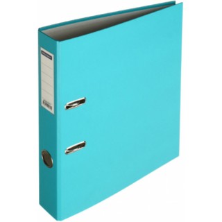 Папка-регистратор А4, 50мм, ПВХ светло-голубая, ВО, Китай