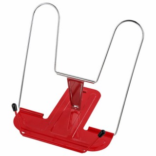 Подставка для книг и учебников BRAUBERG LINE+, металлическая, красная, европодвес, 238070, Китай