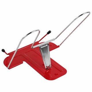 Подставка для книг и учебников BRAUBERG LINE+, металлическая, красная, европодвес, 238070, Китай