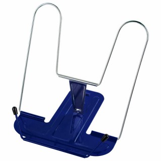 Подставка для книг и учебников BRAUBERG LINE+, металлическая, синяя, европодвес, 238071, Китай