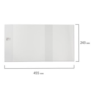 Обложка ПЭ со штрихкодом для рабочих тетрадей и прописей Горецкого, ПЛОТНАЯ, 140 мкм, 243х455 мм, прозрачная, ПИФАГОР, 229378 Россия