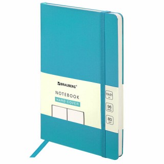 Блокнот-скетчбук А5 (130х210 мм), BRAUBERG ULTRA, балакрон, 80 г/м2, 96 л., без линовки, бирюзовый, 113050, Китай