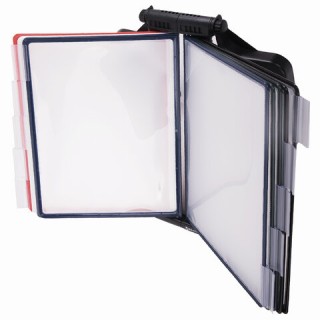 Демосистема настенная, регулируемый угол наклона, 10 цветных панелей А4, черная, BRAUBERG "SOLID", 236720 Тайвань (Китай)