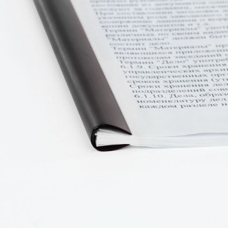 Скрепкошины для быстрого переплета BRAUBERG, КОМПЛЕКТ 10 шт., ширина 10 мм (до 50 листов), ЧЕРНЫЕ, 228324 Китай