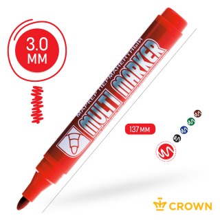 Маркер перманентный Crown 
