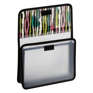 Папка для тетрадей 2 отделения, ArtSpace "Striped style", А5, пластик, на липучке ПТ-95О2002, Россия