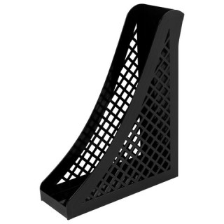 Лоток вертикальный для бумаг BRAUBERG ECO, 240х80х290 мм, сетчатый, черный, 239014, Беларусь