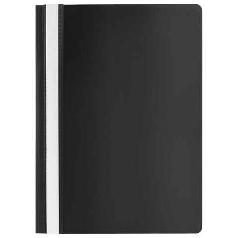 Скоросшиватель пластиковый STAFF, А4, 100/120 мкм, черный, 229239, Россия